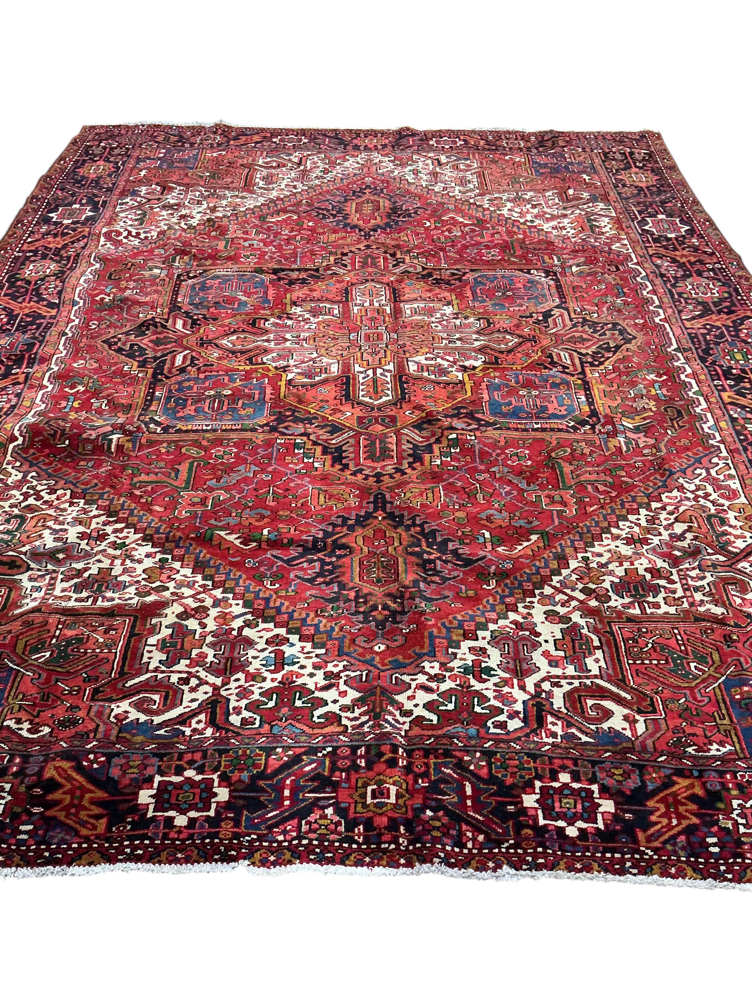 A Heriz carpet, 360 x 270cm